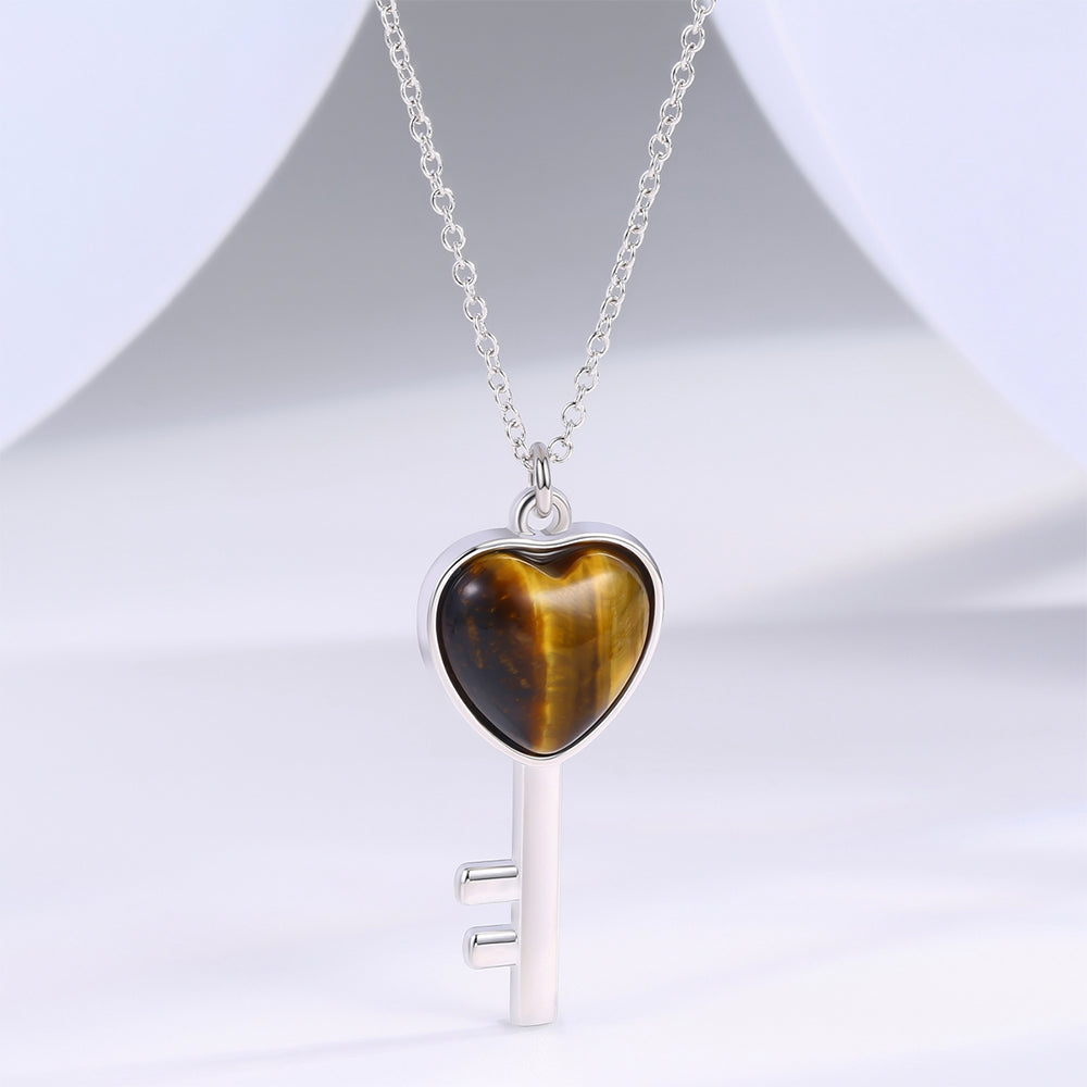 Arany tónusú Emporia Ötvözetű Nyaklánc Barna Emporia® Kristállyal