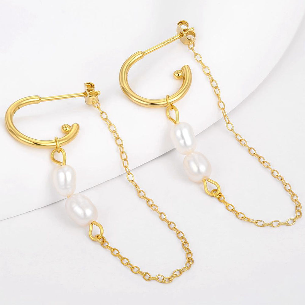 Arany tónusú Emporia Ötvözetű Fülbevaló