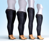 MyFit Jeans Leggings – Minden testalkatra passzoló farmerhatású leggings (EU méret: 44-50)