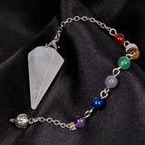 Ékkő inga tiszta kvarccal és ametiszttel