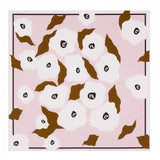 Rosewood Flowers Scarf, Blush Pink, 90 cm x 90 cm, 100% Silk