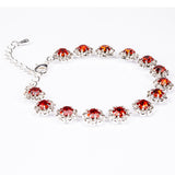 Arany tónusú Emporia Ötvözetű Táska Vörös Emporia® Kristállyal és Fehér Emporia® Kristállyal ( Nyaklánc+Fülbevaló+Karkötő+Gyűrű )