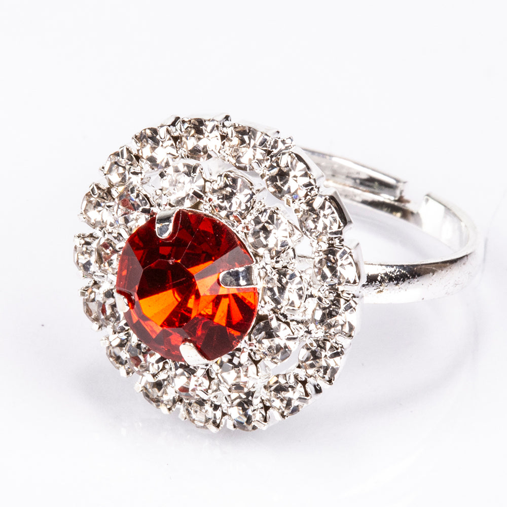 Arany tónusú Emporia Ötvözetű Táska Vörös Emporia® Kristállyal és Fehér Emporia® Kristállyal ( Nyaklánc+Fülbevaló+Karkötő+Gyűrű )