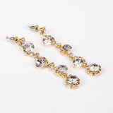 Arany tónusú Emporia Ötvözetű Táska Fehér Emporia® Kristállyal ( Nyaklánc+Fülbevaló+Karkötő+Gyűrű )