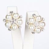 Arany tónusú Emporia Ötvözetű Szett Üveggyönggyel és Fehér Emporia® Kristállyal