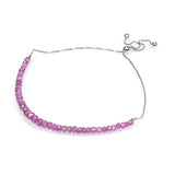 Ezüst Karkötő Mozambiquei Rubinnal