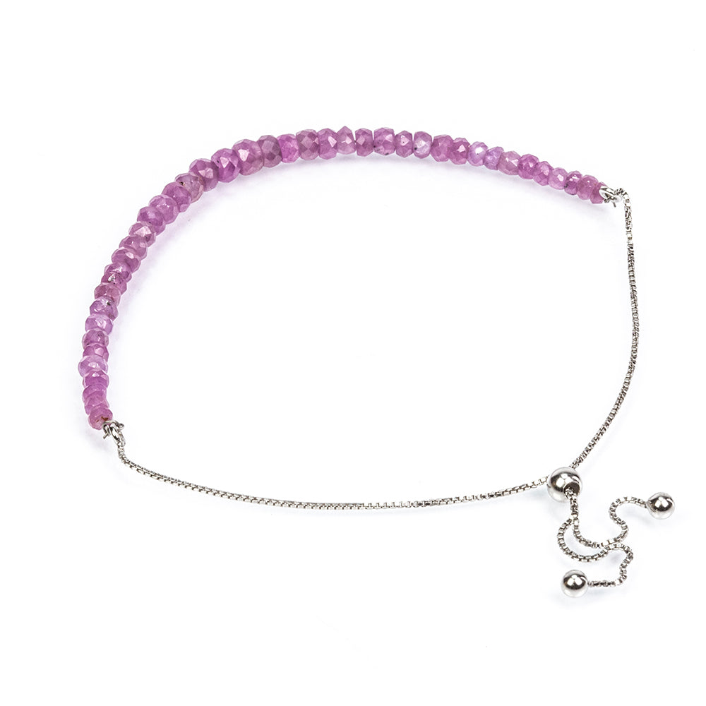 Ezüst Karkötő Mozambiquei Rubinnal