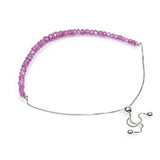 Ezüst Karkötő Mozambiquei Rubinnal