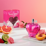 100 ml Eau de Parfum  "Love You Pink" Gyümölcsös - Citrusos Illat Nőknek