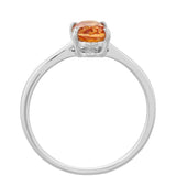 Ezüst Gyűrű Padparadschai Kvarccal