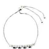 Ezüst Karkötő Thai Zafírral és Fehér Topázzal