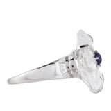 Ezüst Gyűrű Thai Zafírral és Kristály Kvarccal