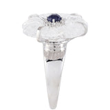 Ezüst Gyűrű Thai Zafírral és Kristály Kvarccal