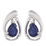 Ezüst Fülbevaló Thai Zafírral