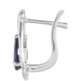 Ezüst Fülbevaló Thai Zafírral