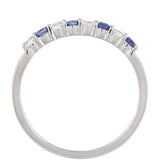 Ezüst Gyűrű Thai Zafírral és Fehér Topázzal