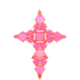 Arannyal Bevont Ezüst Medál Etiópiai Neon Pink Opállal