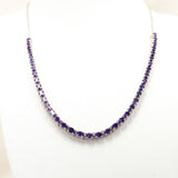 Ezüst Nyaklánc Marokkói Ametiszttel