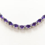 Ezüst Nyaklánc Marokkói Ametiszttel