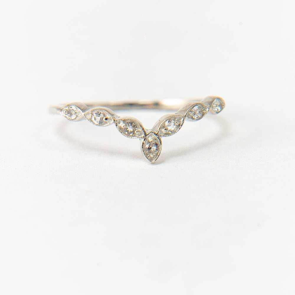 Ezüst Szett Marokkói Ametiszttel és Fehér Topázzal ( Gyűrű )