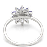 Ezüst Gyűrű "AAA" Osztályú Tanzanittal