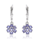 Ezüst Fülbevaló "AAA" Osztályú Tanzanittal