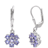 Ezüst Fülbevaló "AAA" Osztályú Tanzanittal