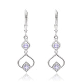 Ezüst Fülbevaló "AAA" Osztályú Tanzanittal