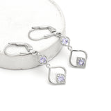 Ezüst Fülbevaló "AAA" Osztályú Tanzanittal