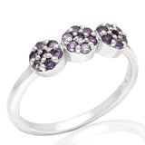 Ezüst Gyűrű Brazil Ametiszttel