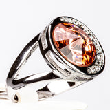 Arany tónusú Emporia Ötvözetű Gyűrű Vörös Emporia® Kristállyal