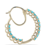 Arannyal Bevont Ezüst Fülbevaló Sludyanka-i Neon Apatittal