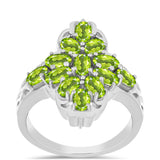 Ezüst Gyűrű Changbai Peridottal