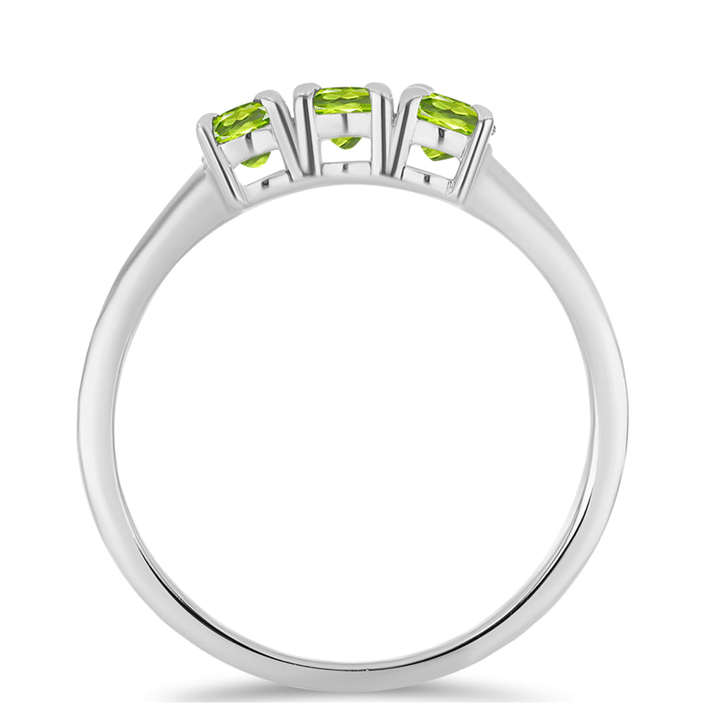 Ezüst Gyűrű Changbai Peridottal