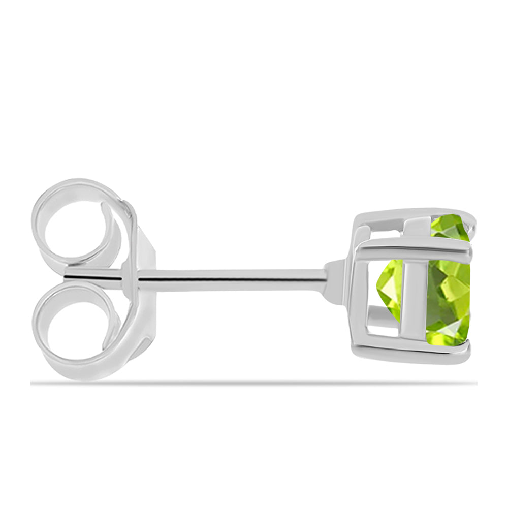 Ezüst Fülbevaló Changbai Peridottal