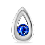 Ezüst Medál Ausztrál Kék Zafírral