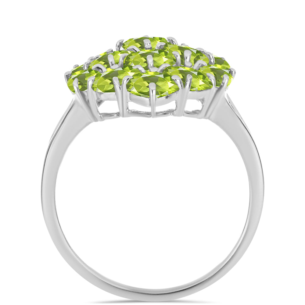 Ezüst Gyűrű Changbai Peridottal