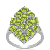 Ezüst Gyűrű Changbai Peridottal