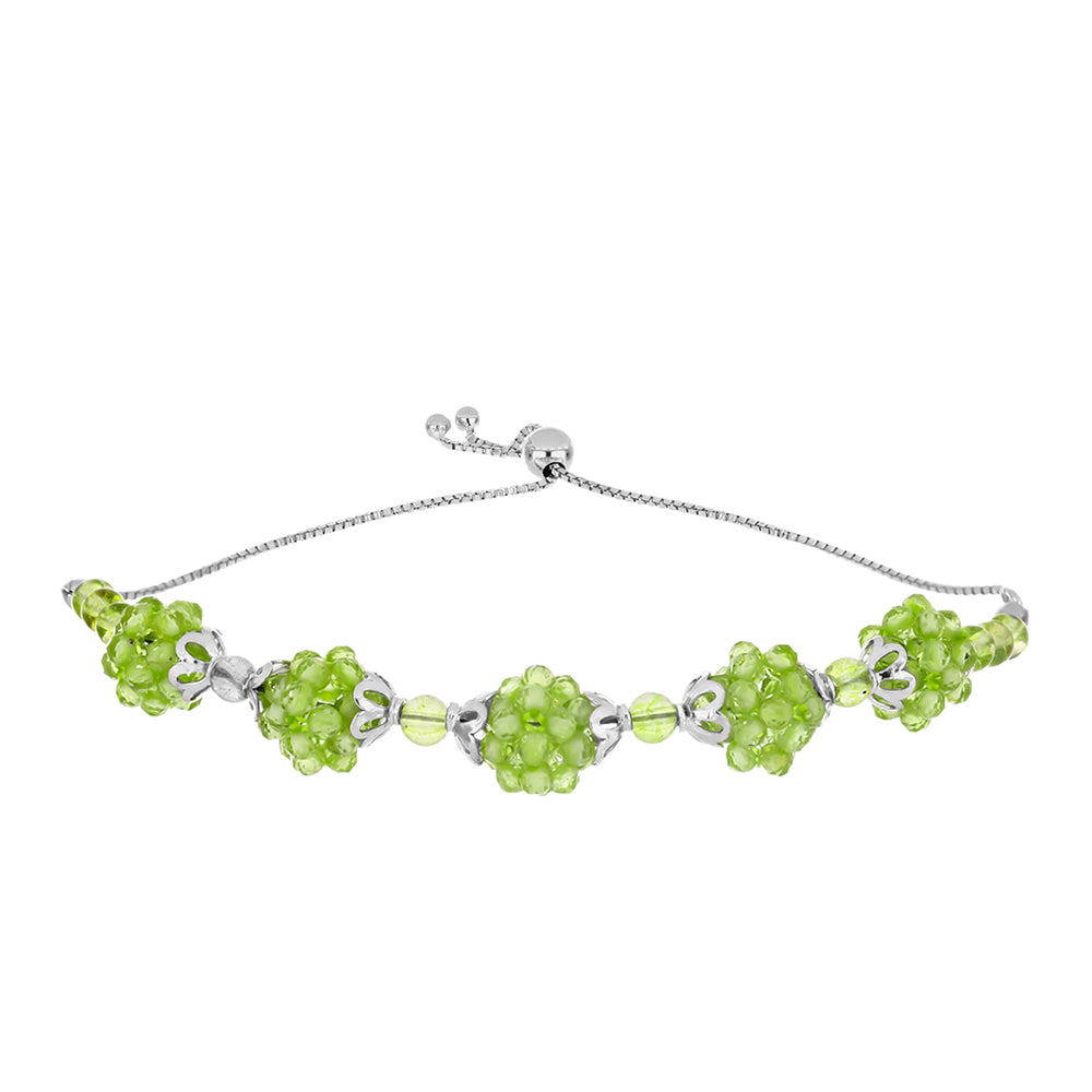 Ezüst Karkötő Changbai Peridottal