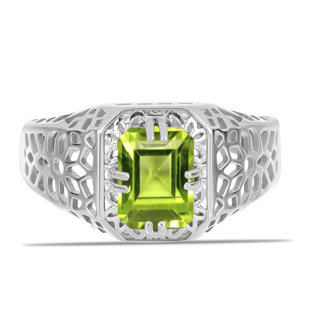 Ezüst Gyűrű Changbai Peridottal