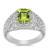 Ezüst Gyűrű Changbai Peridottal