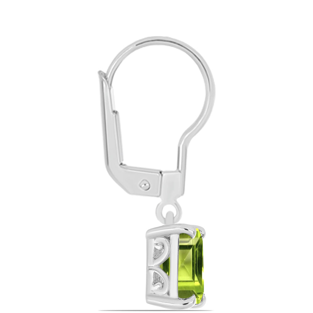 Ezüst Fülbevaló Changbai Peridottal