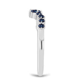 Ezüst Gyűrű "Császár Lila" Moissanite-tel