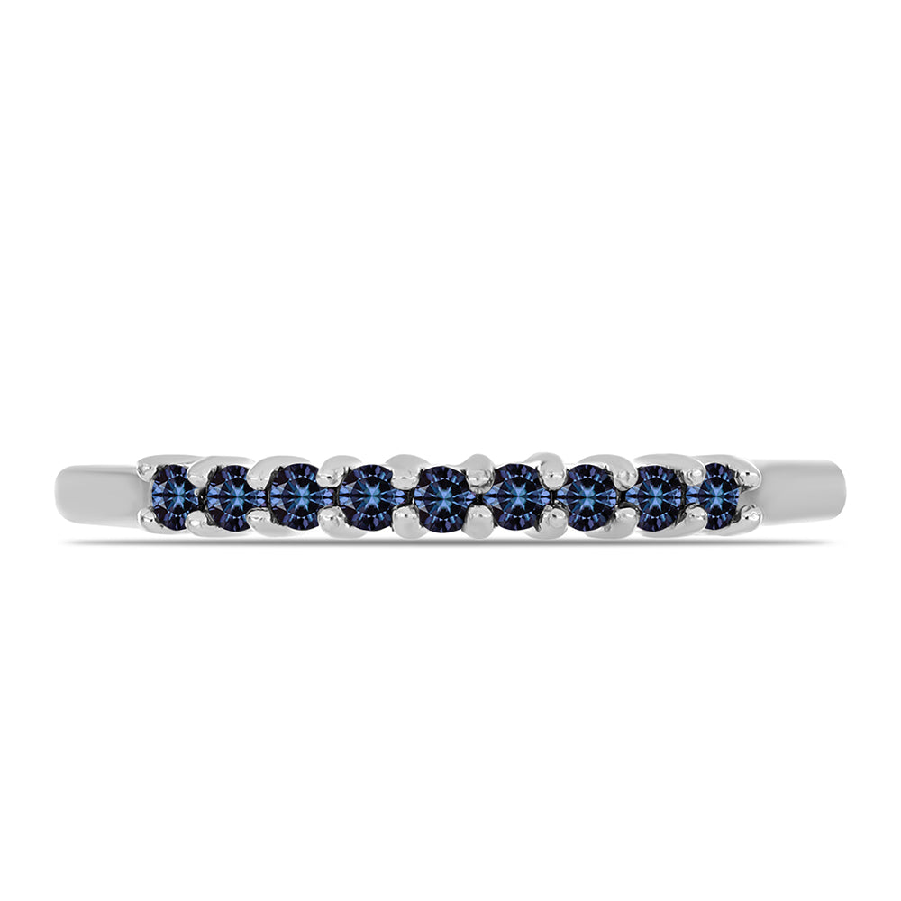 Ezüst Gyűrű "Császár Lila" Moissanite-tel