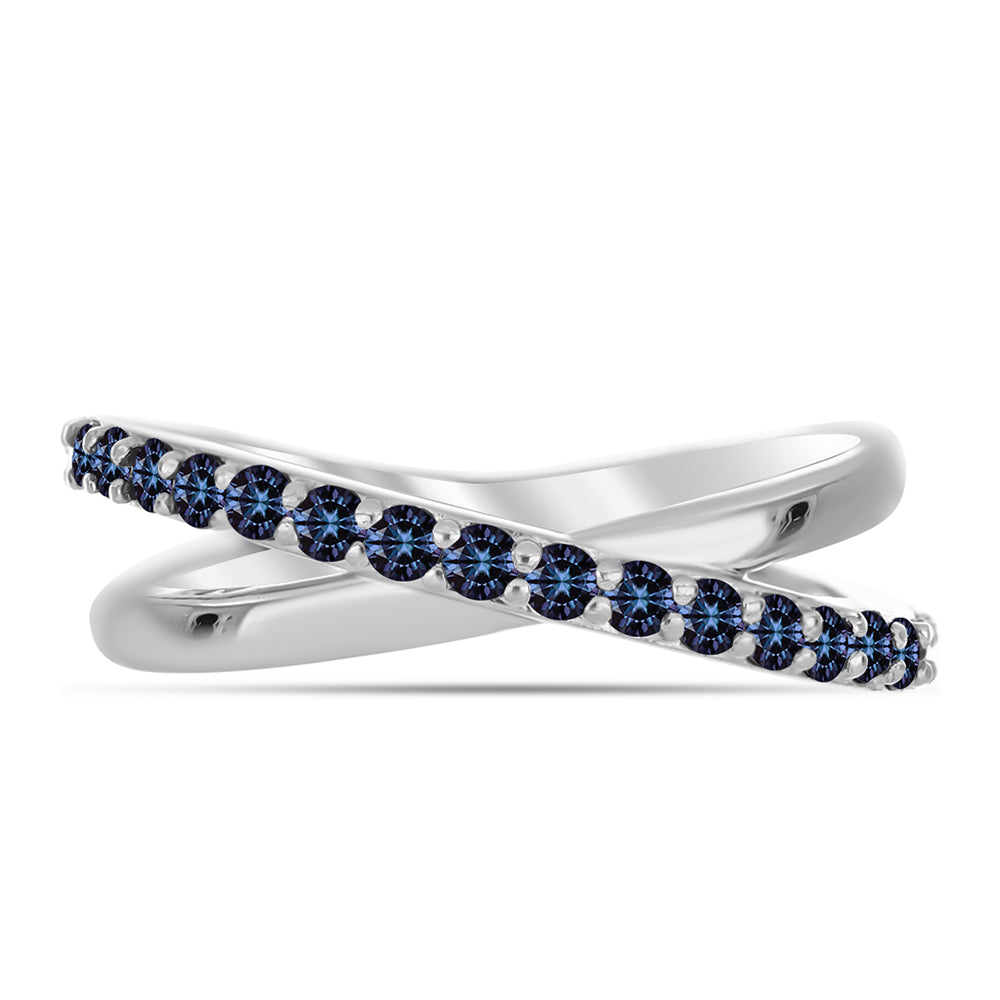 Ezüst Gyűrű "Császár Lila" Moissanite-tel