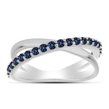 Ezüst Gyűrű "Császár Lila" Moissanite-tel