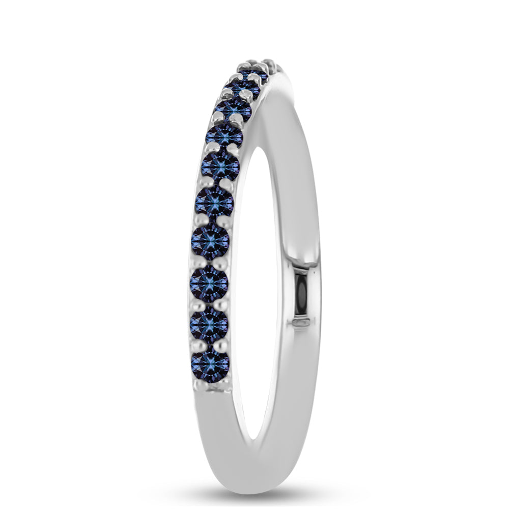 Ezüst Gyűrű "Császár Lila" Moissanite-tel