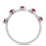 Ezüst Gyűrű Madagaszkári Rubinnal