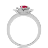 Ezüst Gyűrű Madagaszkári Rubinnal