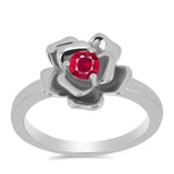Ezüst Gyűrű Madagaszkári Rubinnal